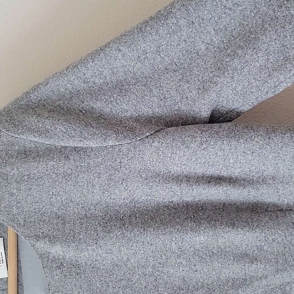 Peserico Grey Wool Blend Long Sleeve Midi Dress 44 - Picture 2 of 8